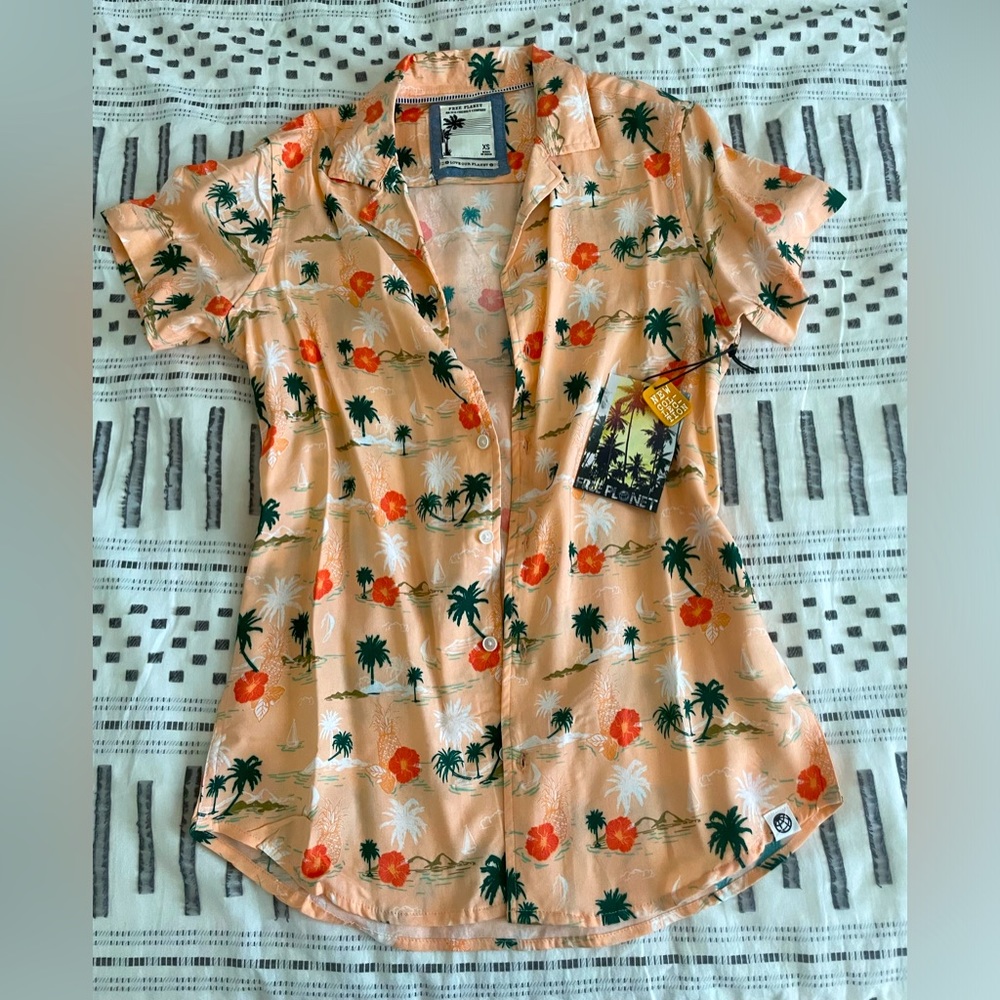Free Planet Button Up Shirt